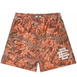 EE Eric Emanuel Basic Orange Leafy Camo Short