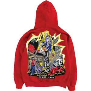 Eric Emanuel x Warren Lotas Jump Shot Hoodie Red