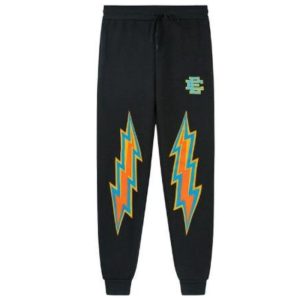 Eric Emanuel EE Basic Sweatpant – Black/Aqua Bolt